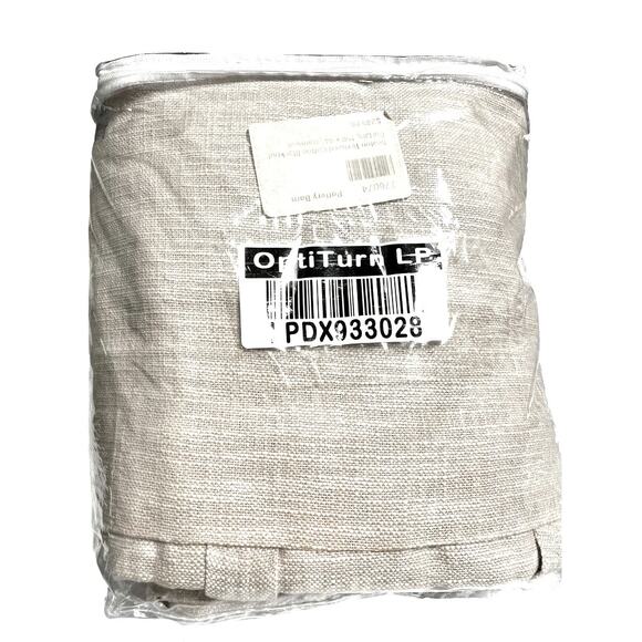 Pottery Barn Seaton Textured Cotton Blackout Curtain | 100 x 84 Oatmeal - Picture 5 of 10